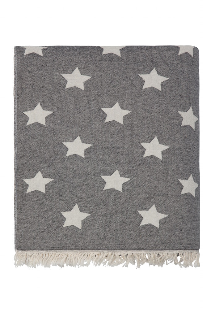 Star Fleece Lined Throw