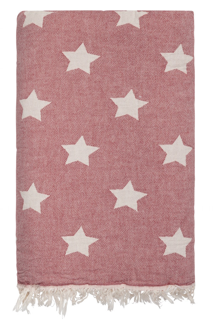 Star Fleece Lined Throw